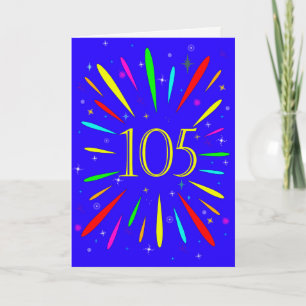 105番目の誕生日爆発カード カード