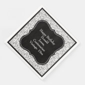 105誕生日の黒/白ブラケット番号パターン (コーナー)