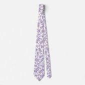 105誕生日乱数パターンパープル ネクタイ (正面)