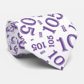 105誕生日乱数パターンパープル ネクタイ (ロール)