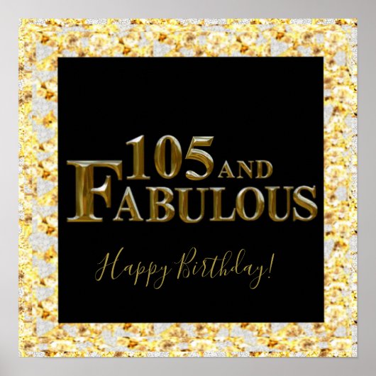 105誕生日 ポスター (正面)