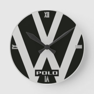 105 VW Polo Logo Accessories Watches ラウンド壁時計