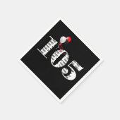 105th誕生日パーティーの風船 スタンダードカクテルナプキン (角)