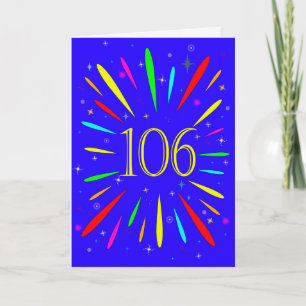 106番目の誕生日爆発カード カード