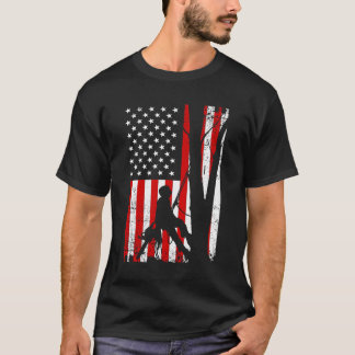 106476アメリカおもしろい国旗のアルボリストのギフト男性へC Tシャツ