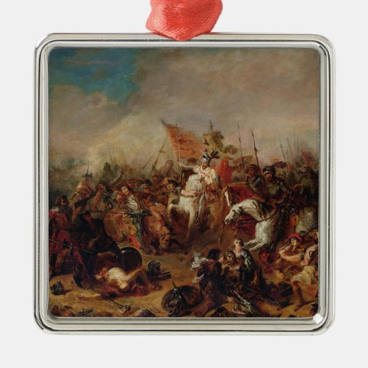 1066年にヘースティングスの戦い メタルオーナメント (正面)