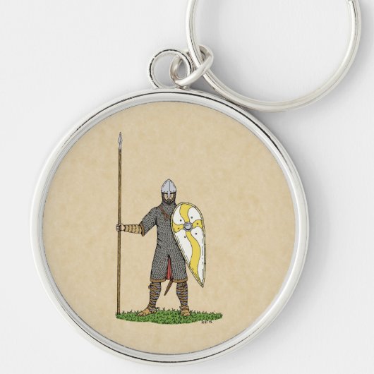 1066年頃のノルマン騎士 キーホルダー (正面)