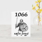 1066年　決して忘れるな　ノーフォーゲット　面白いイギリスの歴史 カード (黄色い花)
