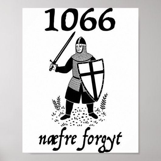 1066 決して忘れるな ネフレ フォーギット 面白い英語の歴史 ポスター (正面)