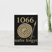 1066 Naefre Forgyt Never Forget Viking England His カード (正面)