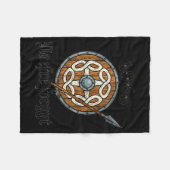 1066 Naefre Forgyt Never Forget Viking England His フリースブランケット (正面(横))