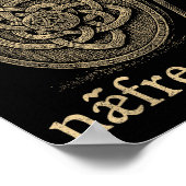 1066 Næfre Forgyt Old English Viking History Quote ポスター (角)