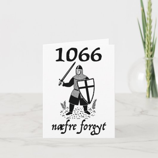 1066 Never Forget Naefre Forgyt Funny English Hist カード (正面)