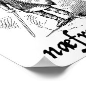 1066 Never Forget Naefre Forgyt Funny English Hist ポスター (角)