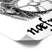 1066 Never Forget Naefre Forgyt Funny English Hist ポスター (角)