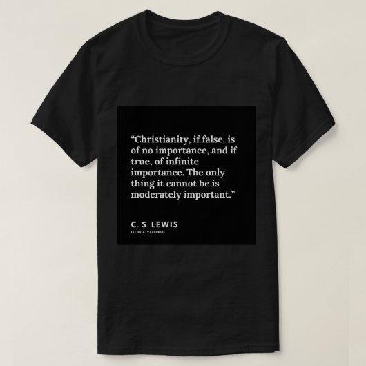106   191121  C. S. Lewis Quotes  Sticker Tシャツ (デザイン正面)