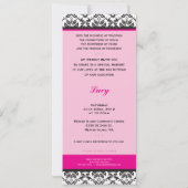 107ジョディーン – バルミツワー招待状:：式2 招待状 (裏面)