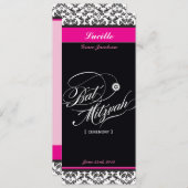 107ジョディーン – バルミツワー招待状:：式2 招待状 (正面/裏面)