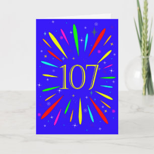 107番目の誕生日爆発カード カード