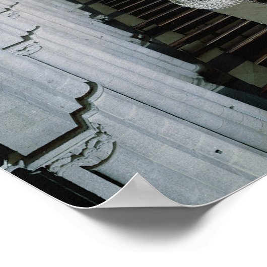 1078年に始まった大聖堂のインテリア ポスター (角)