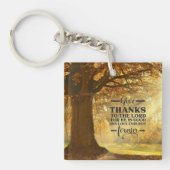 107:1彼は与え良いという主への詩篇 キーホルダー (正面)