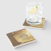 107:1彼は与え良いという主への詩篇 ストーンコースター (横)