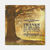 107:1彼は与え良いという主への詩篇 マグネット (正面)