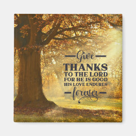 107:1彼は与え良いという主への詩篇 マグネット