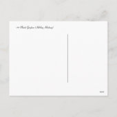 107 Blonde Gingham Holiday Postkarte シーズンポストカード (裏面)