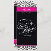 107 Jodene -バルミツワー招待状:：式 招待状 (正面/裏面)