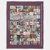 108フォトコラージュと文字パーソナライズされたDIYカスタム フリースブランケット (正面)