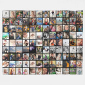 108枚の写真または画像または引用文 フリースブランケット (正面(横))