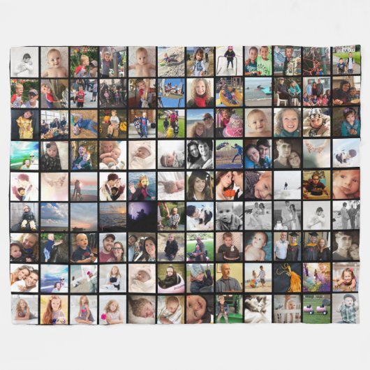 108枚の写真または画像または引用文 フリースブランケット (正面(横))