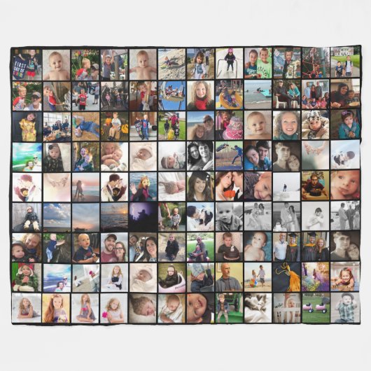 108枚の写真または画像または引用文 フリースブランケット (正面(横))