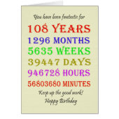108番目の誕生日マイルストーン (正面)