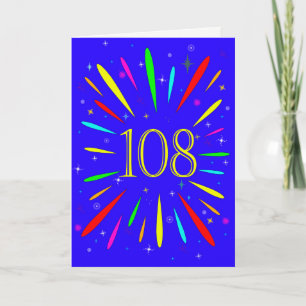 108番目の誕生日爆発カード カード