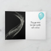 108誕生日スパークラーズオンブラック カード (内部)