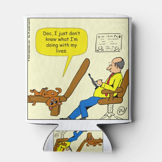 1082私は私の人生の漫画で何をしているか 缶クーラー (裏面)