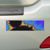 108-10虹のオーラの大きく黒いマンディ バンパーステッカー (車上)