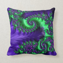 108-33紫色の枕のライム及び紫色のドラゴン