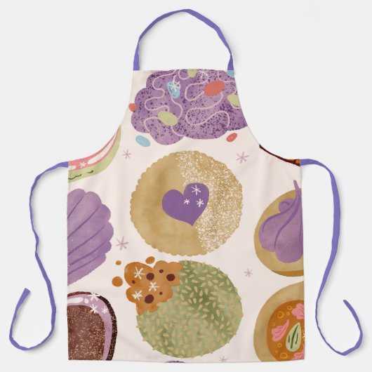 108 Asian Cookies Apron by Katherine Julie エプロン (正面)