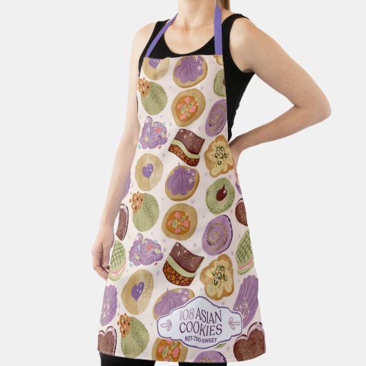 108 Asian Cookies Apron designed by Katherine Juli エプロン (インサイチュ)