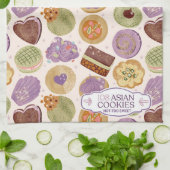 108 Asian Cookies Tea Towel キッチンタオル (折り畳み)