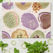 108 Asian Cookies Tea Towel  キッチンタオル (折り畳み)