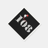 108th誕生日パーティーの風船 スタンダードカクテルナプキン (角)