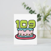 109歳お誕生日ケーキ ポストカード (スタンド正面)