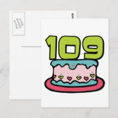 109歳お誕生日ケーキ ポストカード (正面/裏面)