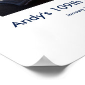 109誕生日フォトカスタムサインインパーティーボード ポスター (角)