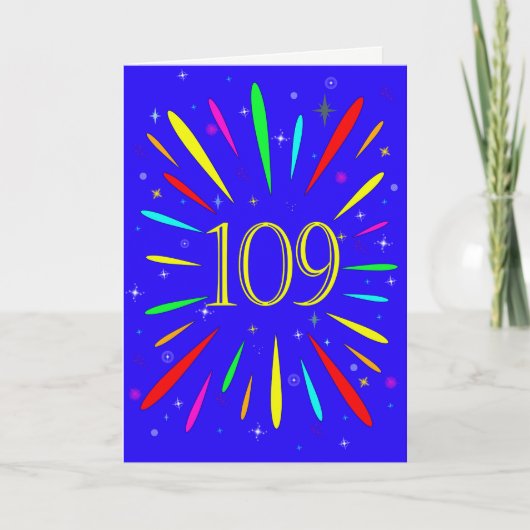 109th誕生日爆発カード カード (正面)
