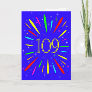 109th誕生日爆発カード カード